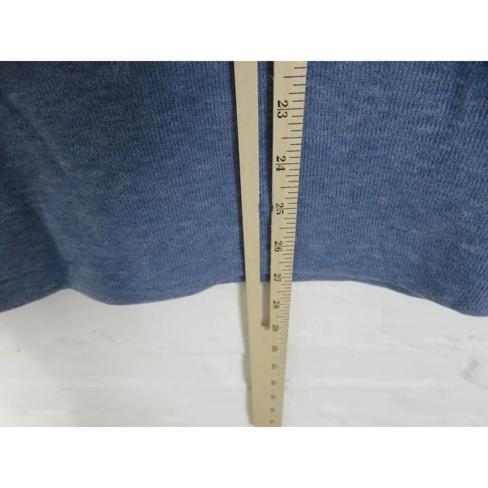 Polo Ralph Lauren 1/4 Zip Sweater Mens Medium Blue Cotton Knit Pullover Logo